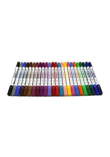 Fibracolor Bıpunta Çift Uçlu Keçeli Kalem 24 Renk