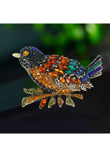 Homyl Düğün Giyim Bayanlar Için Rhinestone Broşlar Dekoratif Renkli