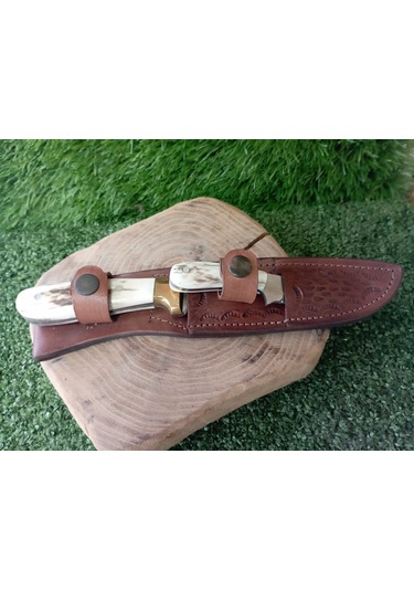Tctknives El Yapımı Av Kamp Bıçak Kahverengi