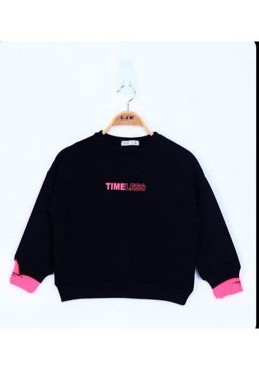Toontoy Kız Çocuk Timeless Baskılı Sweatshirt Fuşya