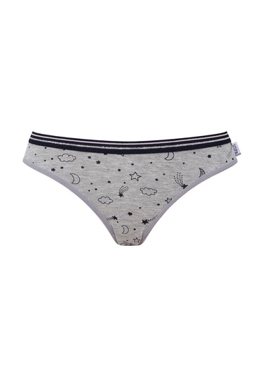 U.s Polo Assn. 66422 Kadın Pamuklu 3'lü Slip Külot-pembe&gri&lacivert mix color