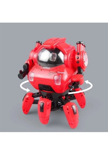 Işıklı Ve Sesli 360° Dönen Yıldız Asker Robot