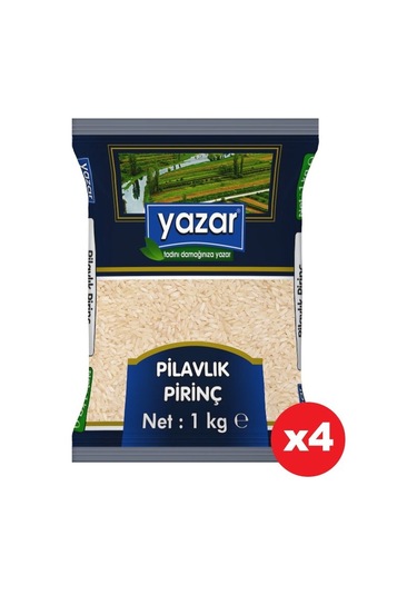Yazar Ucuz Uygun Fiyat Pilavlık Pirinç 4 x 1 KG