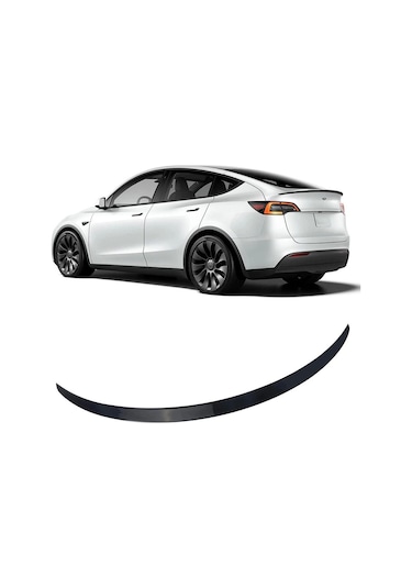 Tesla Model Y Bagaj Üstü Piano Black Spoiler