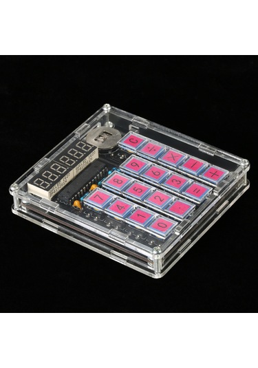 Aubyhe Kendin Yap Mcu Hesap Makinesi Seti - Led Ekranlı, Otomatik Kapanmalı, Cr2032 Pil Dahil Diğer