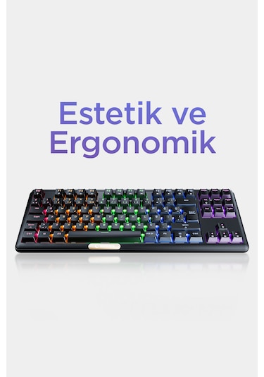 Rampage Claw Blue Switch RGB Mekanik Oyuncu Klavyesi