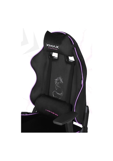 Rio Balerion Terletmez Kadife Kumaş Siyah Gaming Oyuncu Koltuğu - 19 Siyah