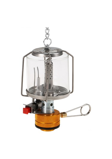 Aubyhe Kamp Ve Outdoor İçin Kompakt Isı Ve Işık Sağlayan Paslanmaz Çelik Gaz Feneri Çok Renkli