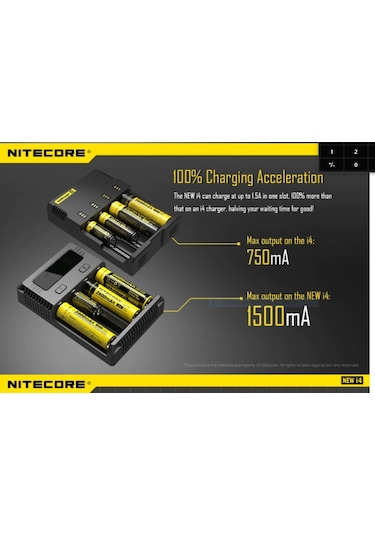 Nitecore İ4 Pil Şarj Cihazı
