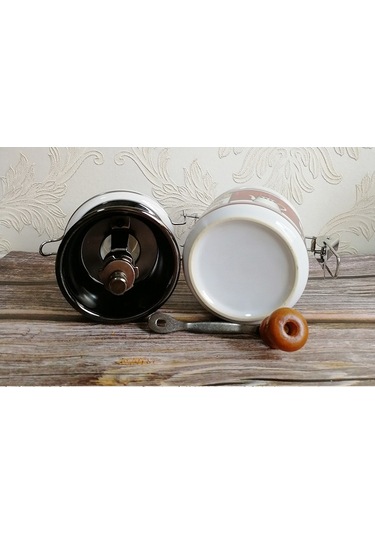 Geeroyoo Seramik Kapaklı El İle Kahve Değirmeni - Taze Kahve Fıstıkları İçin Haşere Ve Nem Koruma, Ev Ve Seyahat İçin Kompakt Tasarım Diğer