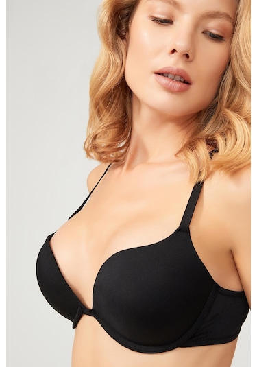Lol Up Push Up Balenli Siyah Sütyen Siyah