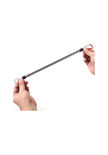 Vkemall 5 Adet Kırmızı Kayıp Engelleme Yaylı Kordon, Multifonksiyonel Montaj Kanca, Balıkçılık Aksesuarı, 16-120 Cm Genişletilebilir
