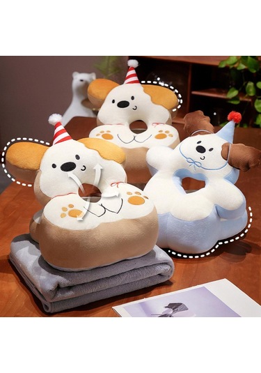 Homyl Ofis Masası Yastık Seyahat Yatak Odası Kanepe Için Çok Sarıkulakbattaniyeli