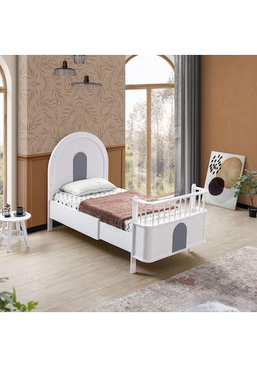 Mdf Beşik, Venüs Büyüyen Beşik 90x130 - Venüs Karyola 90x190 Beyaz