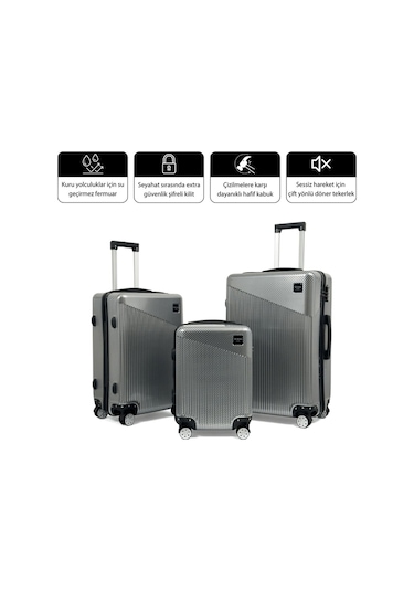 PC Venüs Aurora Serisi Valiz, Gold - Orta Boy Altın