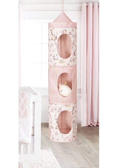 Baby 3 Gözlü Kullanışlı Düzenleyici Çok Amaçlı Organizer Kutu Pembe