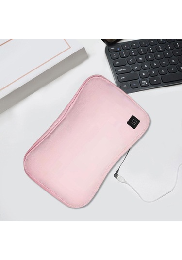 Dolıty Peluş Sıcak Su Torbası Yeniden Kullanılabilir Pembe Pembe