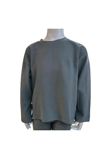 Benetton Kız Çocuk Mavi-antrasit Benetton Tshirt Antrasit