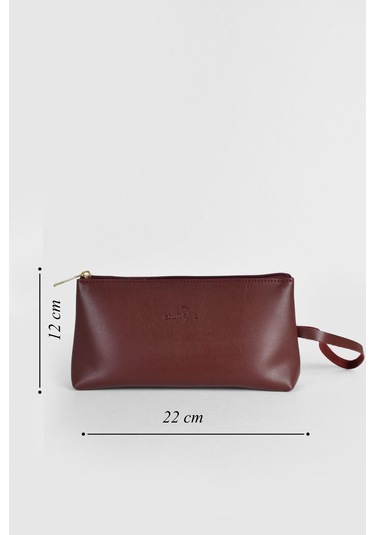 Biriz Kadın Makyaj Çantası - Bordo