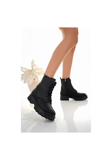 Epaavm - Siyah Zümrüt Kadın Postal Bot - İfs14901z Siyah