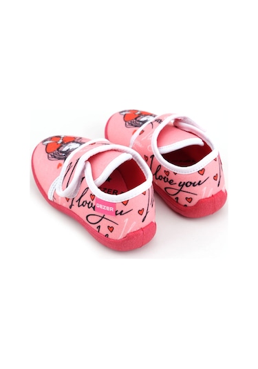 Gezer Kışlık Kız Çocuk Cırt Cırtlı Ayarlanabilir Rahat Taban Panduf Ev Kreş Ayakkabı Ga2kpm.03372.00.0c0.f66 Kırmızı