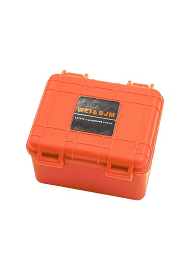 Gajeena 1/10 Ölçekli Araçlar İçin Abs Malzeme Simülasyon Koffer Seti - Trax4, Scx10, 90046, 90047, Rr10 Uyumlu 3'lü Oranj Dekoratif Çanta