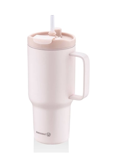 Korkmaz A5577-1 Freedom 1 Litre Pudra Pembe Pipetli Bardak Termos Pembe