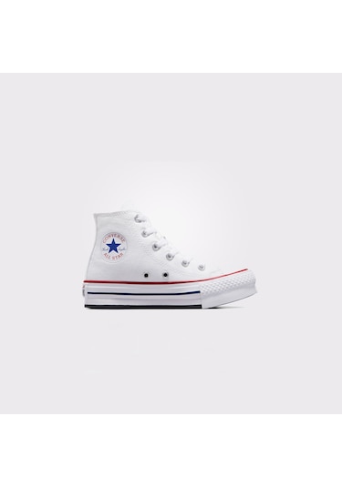 Converse Chuck Taylor All Star Eva Lift Canvas Platform Çocuk Beyaz Sneaker Düz 372860c Beyaz