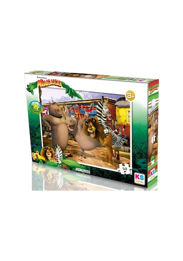 Ks Games 50 Parça Erkek Çocuk Madagascar Puzzle/yapboz - Mg709 - 5 Yaş Üzeri