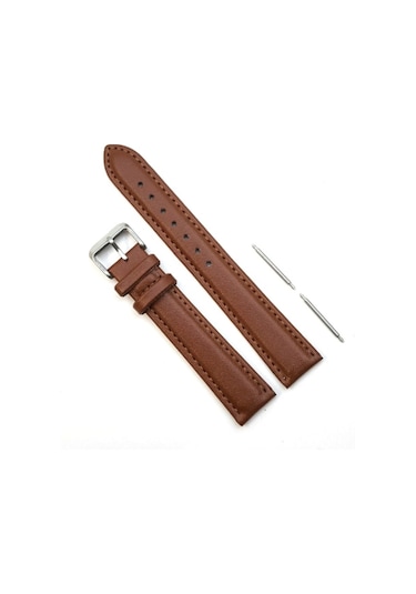 Av.Açık Kahve (Pu) Deri Saat Kordonu Kayışı 18 Mm