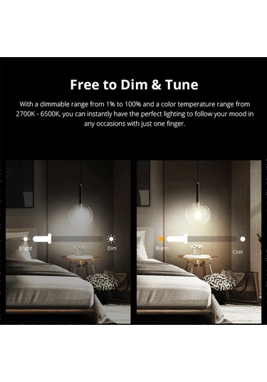 Qingmipy Sonoff B05-b-a60 Akıllı Led Ampulü, Wifi İle Uzak Kumanda, Zamanlama, Rgb 16m Renk, Parlaklık Ayarlı, Alexa & Google Home Desteği, E27, 12w