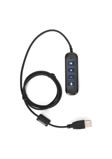 H901 Usb Konnektörlü Qd Kablo Adaptörü Ayarlanabilir Ses Çağrı Merkezi Kulaklık Adaptörü 3,5 Mm Kulaklık Ekipmanı İçin Mavi