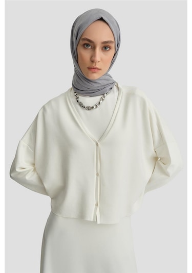 Armine Örme Hırkalı Takım 25kd6816 Ekru Krem