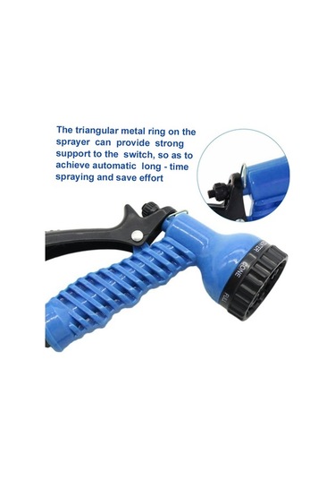 Novahub Genişleyen Su Hortumu: 7 Püskürtme Modu, Mavi Mavi