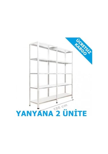 Mekoraf Mekoraf Beyaz 31X93Cm Ve 43X93Cm Tek Ve Çift Üniteler