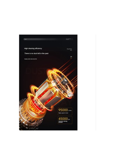 Crackedice Taşınabilir Araba Elektrikli Süpürgesi 11000pa Güçlü Emiş Araba Masaüstü-c