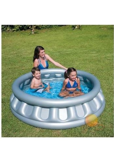 Şişme Havuz Metalik Uzay Gemisi Şekilli Havuz 157 x 41 Cm