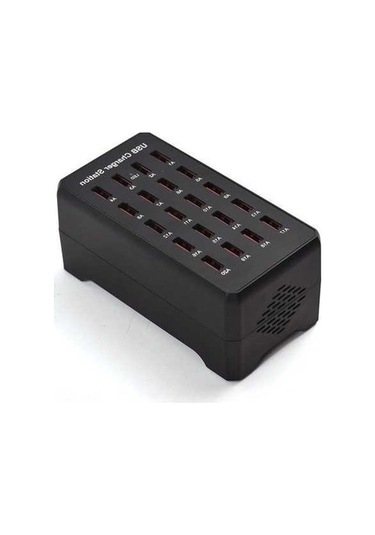 Fortunelane 20 Portlu Usb Şarj Cihazı 100w Hızlı Çoklu Cihaz Şarj Edici Avrupa Standartı 5v 2.4a