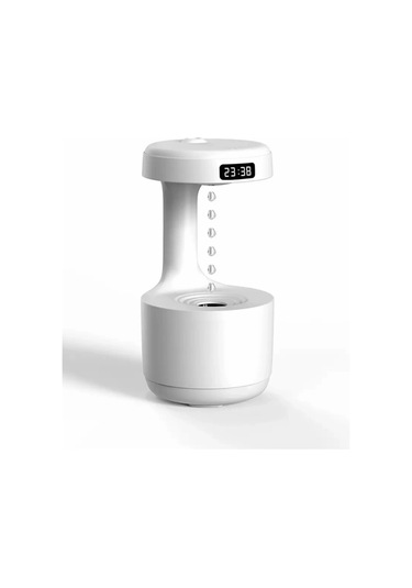 Blackbird Lz599 Yerçekimsiz Hava Nemlendirici 600 Ml Kapasite Dijital Saatli Zarif Tasarım
