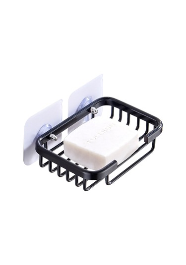 Wezone Banyo Sabun Tutucu, Delme Yok, Uzay Alüminyum, Su Tüpü, Sıvı Drenajlı, Duvar Takılı, Hafif Montaj, Sabun Saklama Aleti Parlak Ağızlı, Yapıştırıcı Tipi Diğer