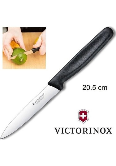 Swiss Bıçak Mutfak Bıçağı Seti 3 Farklı Boy Siyah