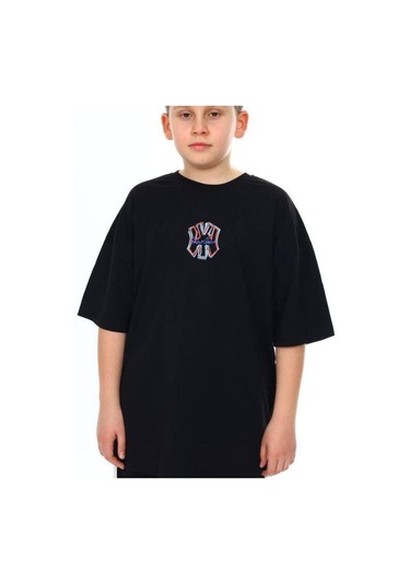 Erkek Çocuk Ny Baskılı Tshirt-14541 SIYAH