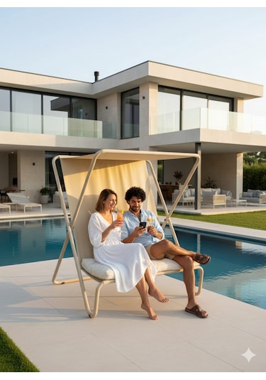 Vela Bahçe Koltuğu & Gölgelikli Balkon Sandalyesi Katlanabilir Şezlong Koltuk Diğer