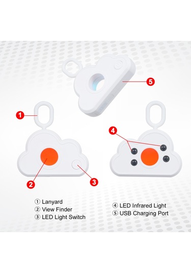 Geeroyoo Gizli Kamera Dedektörü Kızılötesi Tarayıcı - Ev, Ofis, Seyahat, Otel, Banyo Casusluk Önleyici