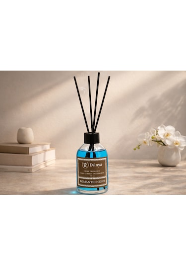 Romantic Night 100 Ml Bambu Çubuklu Oda Kokusu Kalıcı & Etkileyici Reed Diffuser Bergamot - Paçuli