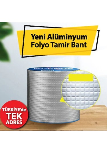5 Metre X 10Cm Çamur Bant Alüminyum Izolasyon Tamir Çatlak Bantı (462497443)