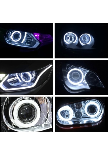 120mm-2017 Yeni Oto Halo Yüzükler Led 12 V Melek Gözü Led Cips Far 60/70/80/90/100/110/120 Mm Melek Gözler Arab