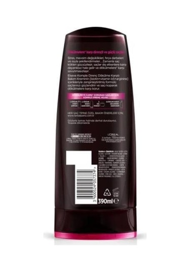 Elseve Komple Direnç Dökülme Karşıtı Saç Bakım Kremi 5 x 390 ML