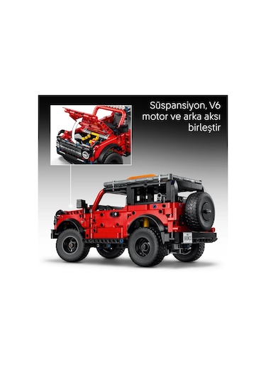 LEGO® Technic Ford Bronco® SUV 42213 - 9 Yaş ve Üzeri Araç Seven Çocuklar için Yaratıcı Oyuncak Yapım Seti (943 Parça)