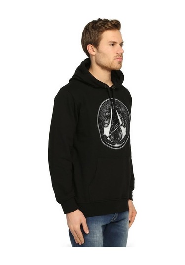 Bant Giyim - Assassin'S Creed Siyah Kapşonlu Erkek Sweatshirt